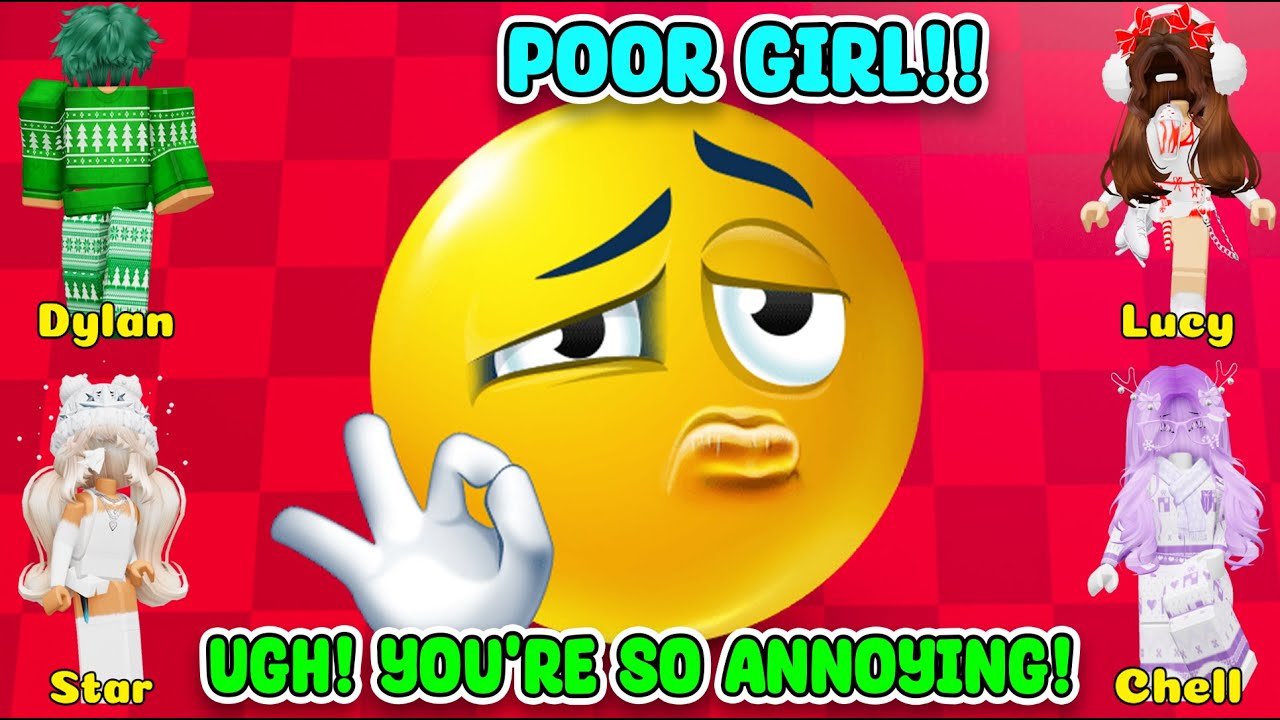 TEXT TO SPEECH Emoji Groupchat Conversations "Poor Girl!!!" Roblox Story