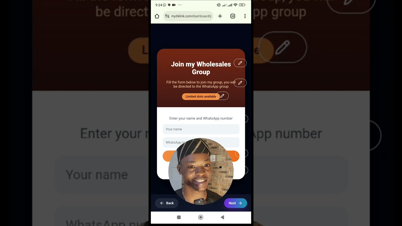 ⁣Section 2   How to get a landing page on MyTikLink for Tiktok Ads Manager