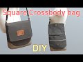 DIY Square Crossbody bag/Make a bag/사각형 크로스백 만들기/가방 만들기/Mach eine Umhängetasche