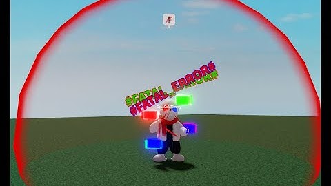 SuperBuffed Fatal Error Sans (SBF) Showcase - Sans Game Remake