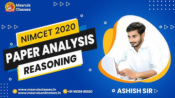 NIMCET ORIGINAL PAPER 2020 | REASONING QUESTION | SOLVE QUESTION
