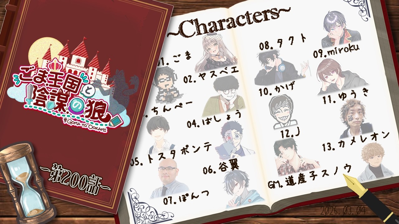 【ZOOM人狼】ほらね、ごま王国と陰謀の狼第200話でしょ。【人狼】