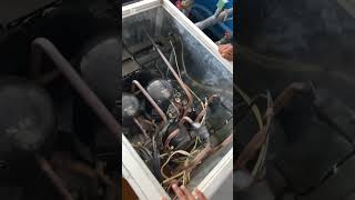 Water Cool Package Unit. 🛠      #refrigeration #chiller #technician #ac #viralvideo