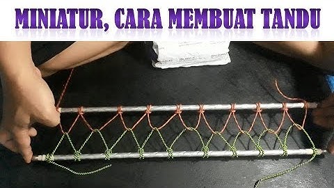Miniatur, Cara membuat tandu pramuka