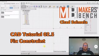 CAD Tutorial 02.5 Fix Constraint