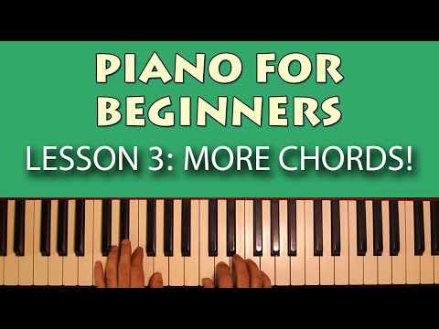 Piano Lessons for Beginners: Part 3 - More important chords you should know