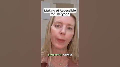 Making AI Accessible for Everyone