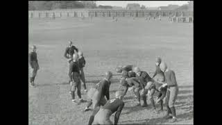 Knute Rockne leads practice, 1929