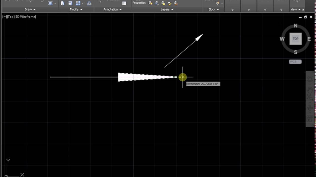 How to draw an arrow in AutoCAD YouTube