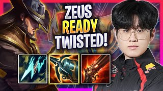 ZEUS IS READY TO PLAY TWISTED FATE! - T1 Zeus Plays Twisted Fate TOP vs Aatrox! | Season 2024