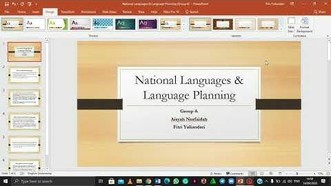 National Languages & Language Planning