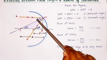 Ray Optics-05 | Reflection of light by spherical mirror ( Relation between  f & R ) Part 4