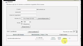 E-Postadministration - Ta Bort E-Postkonto