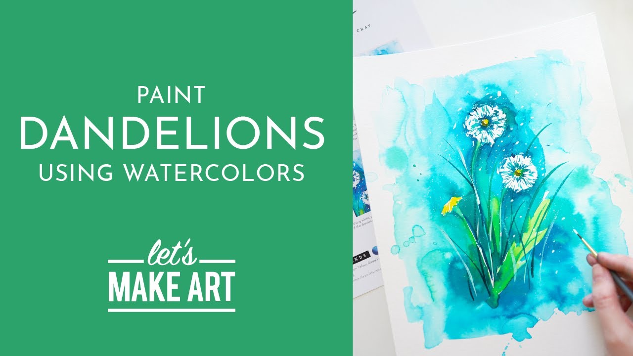 Let's Paint Dandelions | Watercolor Tutorial With Sarah Cray - Youtube