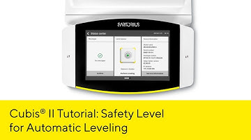 Intern-Leveling Warning on the Cubis® II Lab Balance