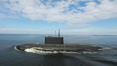 Russian Improved class submarine Ufa conducts dive in Baltic Sea
