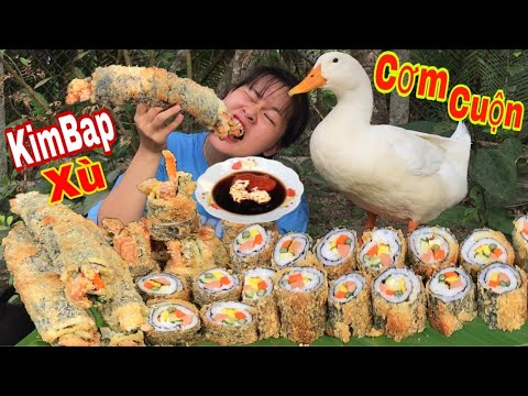 Video Thử Làm KimBap Cơm Cuộn Chiên Xù Hàn Quốc cùng Bim Bim... - youtube