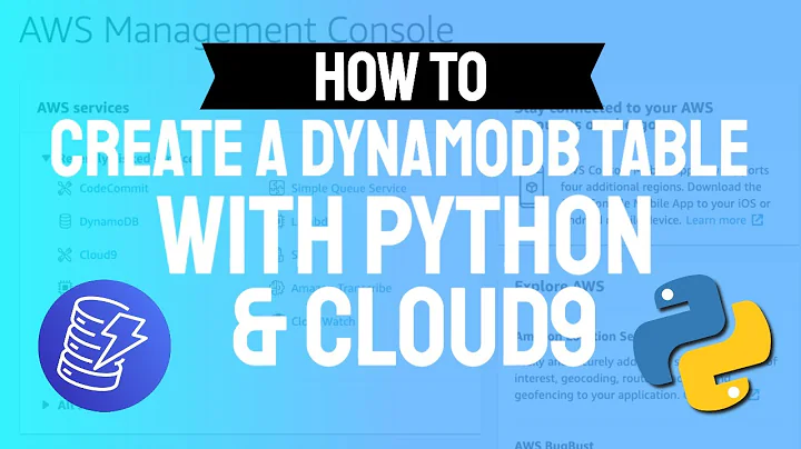 How to Create a DynamoDB Table Using Python and JSON in AWS Cloud9
