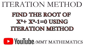 find the real root of x^3+x^2-1=0 using iteration method. | HINDI | NUMERICAL ANALYSIS