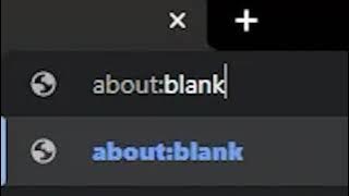 what would happen if we type in 'about:blank' in chrome