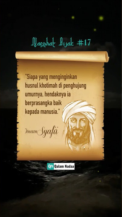 Nasehat Bijak Imam Syafi'i [17] #nasehatbijak #imamsyafii #shortislami #videoshort