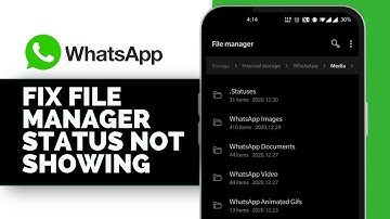 How to Fix File Manager WhatsApp Status Not Showing (Solved)