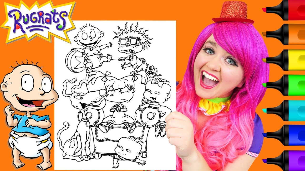 Download Coloring Rugrats Nickelodeon 90s Crayola Coloring Page Prismacolor Markers | KiMMi THE CLOWN ...