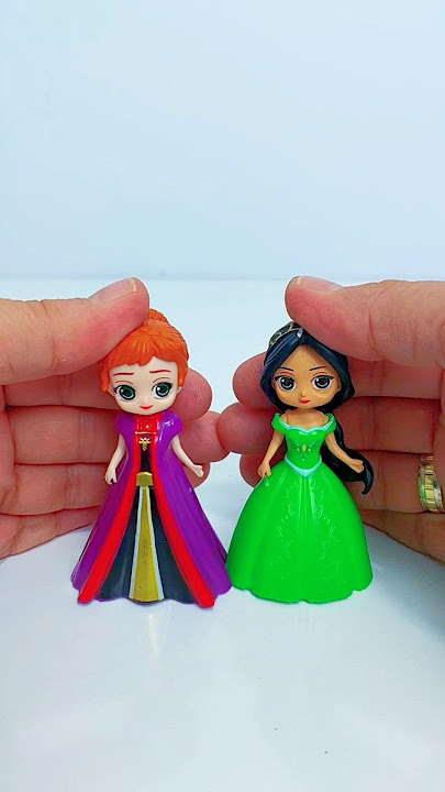 Cute Miniatures Disney Princess Frozen Anna & Jasminell! #elsa #Nezha #shorts #satisfying #unboxing