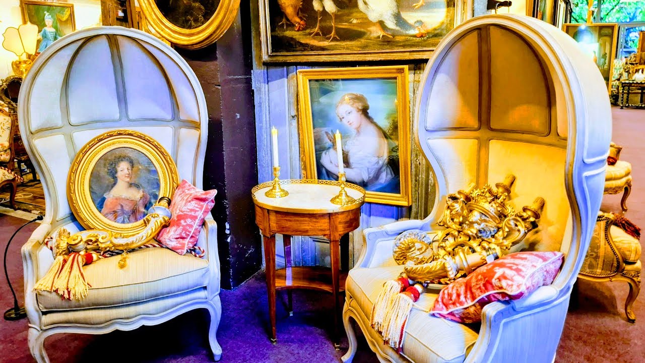 Paris France🇨🇵Des choses UNIQUES modernes🪞MARCHÉS aux Puces🪑SECOND-HAND FLEA MARKET🏺BROCANTE✨️4KHDR 
