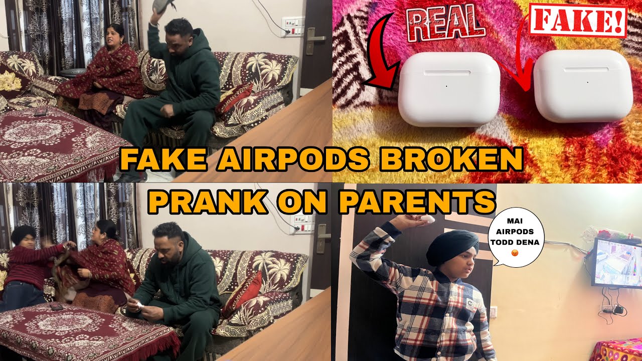FAKE AIRPOD BROKEN PRANK ON PARENTS 😱AND GONE WRONG 😭