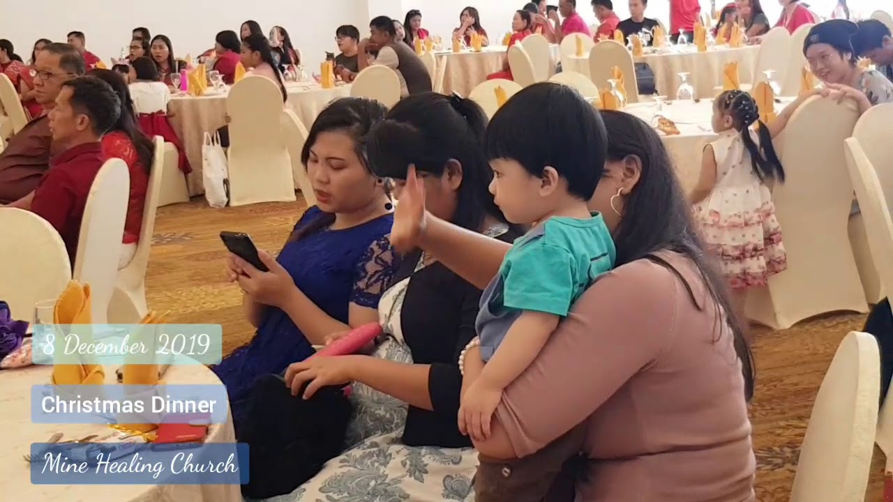 Christmas Party Dinner - Mine Healing Church (Part 2) - YouTube