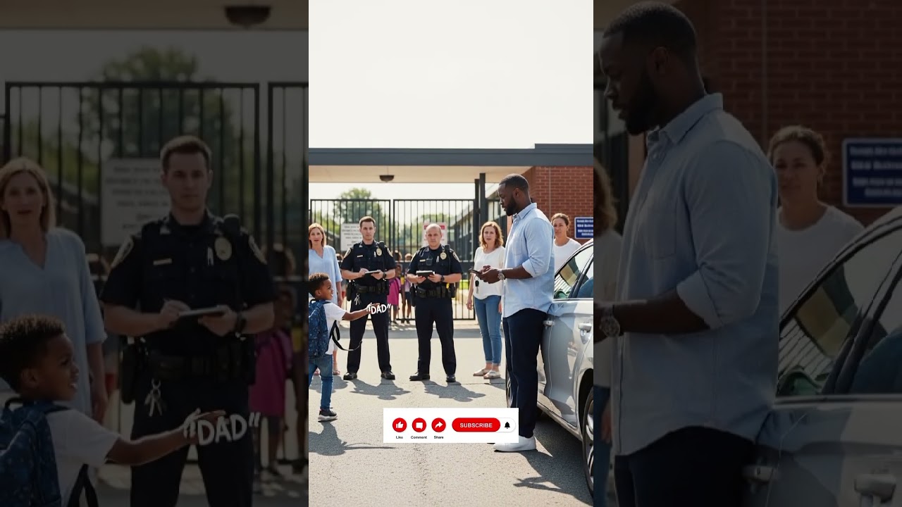 Полиция допрашивала его возле школы — то, что произошло дальше, шокировало всех.