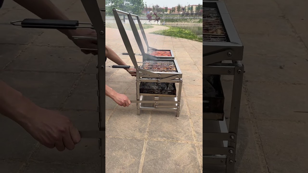 Using two rotating grills together is incredibly convenient!The Ultimate Outdoor BBQ Gadget