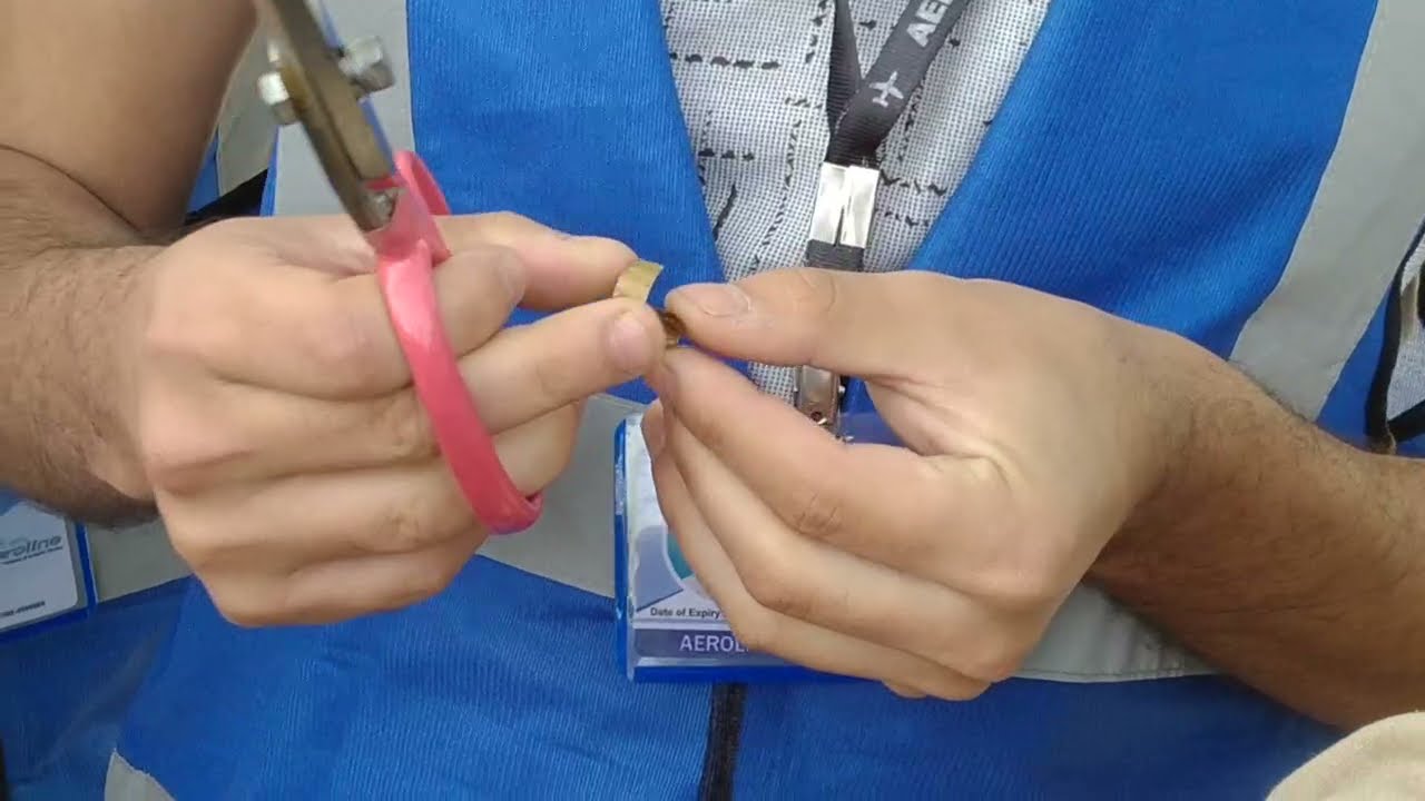 Aileron repair Cessna airplane