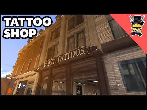 I created a Winter Tattoo Shop