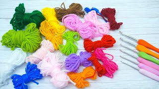 Never Throw Away Leftover Yarn: Easy Craft Ideas – Crochet for Beginners!