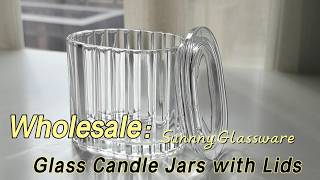 Glass Candle Jars with Lids#factoryproducts #candleholder #wholesale