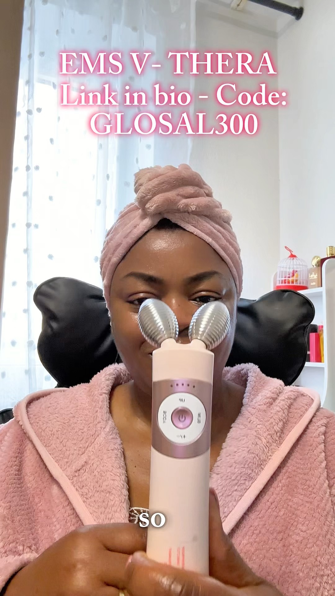 Trying the EMS V-THERA 💗 #ad #yesstyle #beautydevice #emsdevice