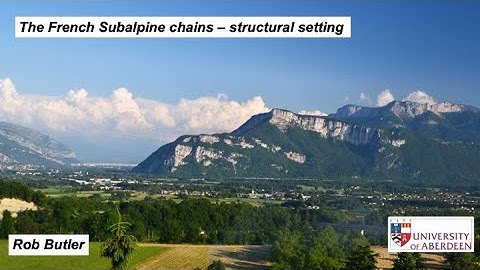 The French Subalpine Chains - structural setting