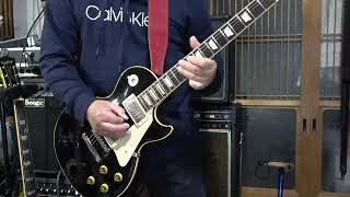 【昨日買ったギター弾いてみた】Gibson Custom Shop 1958 Les Paul Standard EBONY 一発撮り 即興ギター 001 kissyweb 