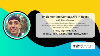 Implementing Context APIs in React