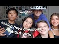 Asking BOYS questions girls are too afraid too ask (middle school edititon)