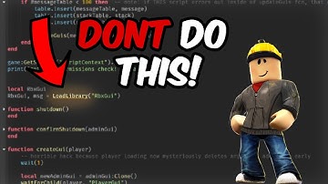 TOP5 COMMON SCRIPTING Mistakes beginners tend to make in ROBLOX STUDIO
