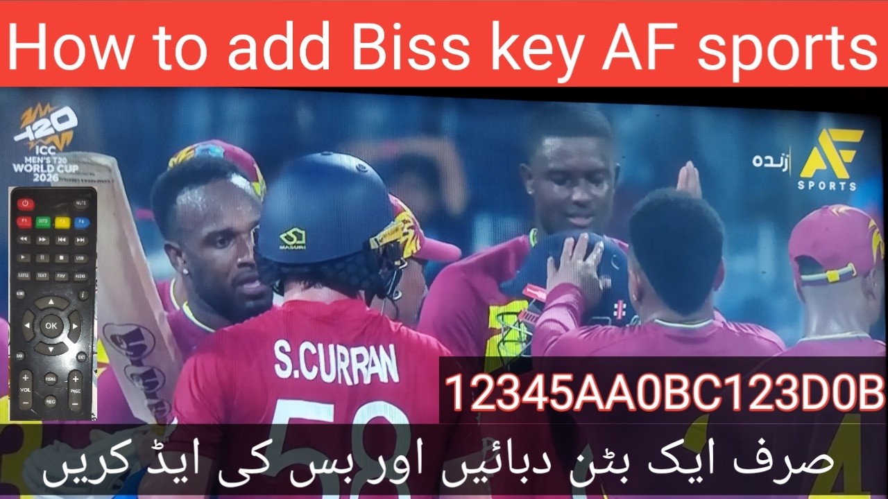 How to add biss key AF sports on Yahsat52e