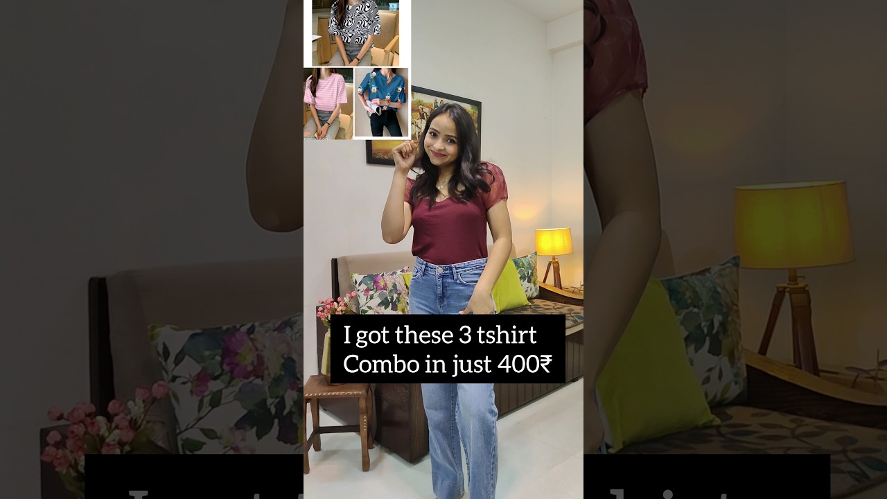 meesho 3 tshirt combo only in 400 shorts youtubeshorts meesho 