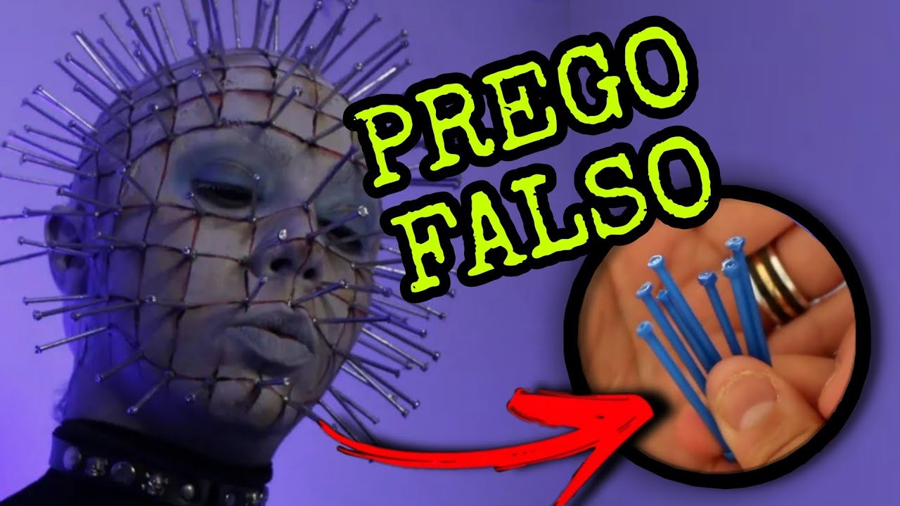 DIY... COMO TRANSFORMAR COTONETES EM PREGOS FALSO PARA A MAQUIAGEM DO HELLRAISER (Muito fácil)