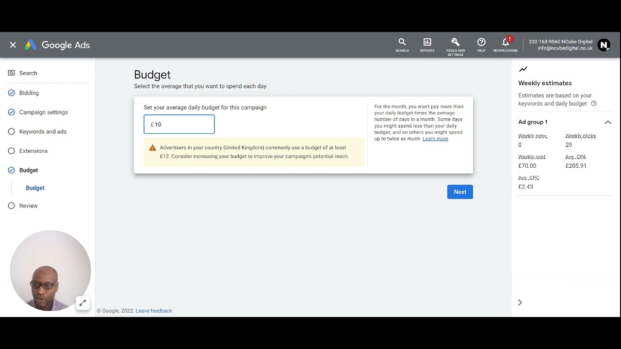 How To Set Your Google Ads Budget - YouTube