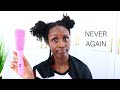 EASY? About that.. | EZ Detangler Brush Review | Type 4 Hair