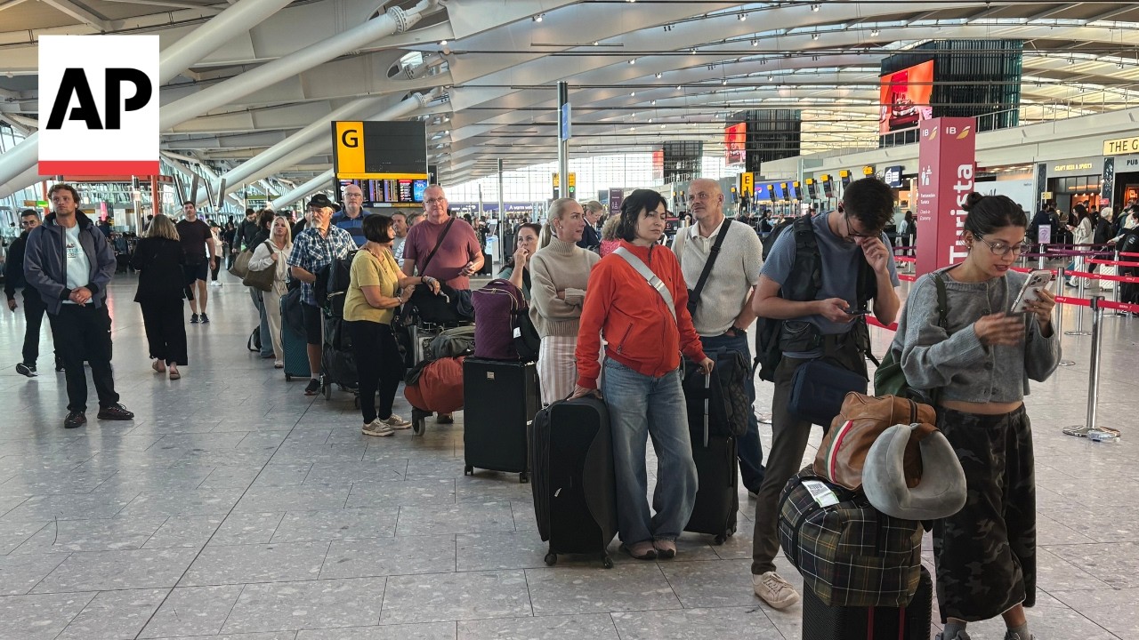 Airlines scramble to dig out from tech problems that canceled 1,750 flights in the UK