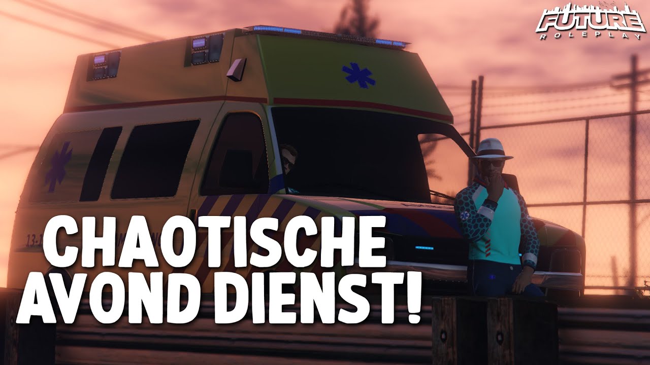 Chaotische avond in de stad 